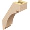 Ekena Millwork 3-inch W x 8-inch D x 12-inch H Aspen Rough Cedar Woodgrain TimberThane Knee Brace, Primed BRCUR03X08X12ASPRCPR - alternate 3